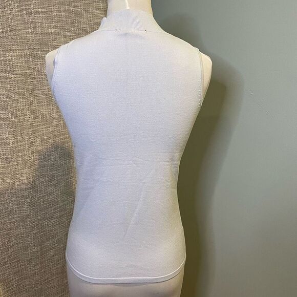 Ann Taylor New Mock Turtleneck Shell Top Blue Seasonless Layering Small - Picture 7 of 10